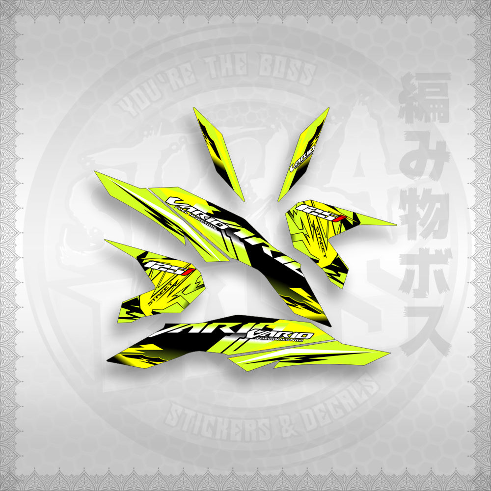 STICKER DECALS for CLICK 125 V3 ( VARIO STREET ) By STICKABOSS (SOFIE LAMINATED WATERPROOF)