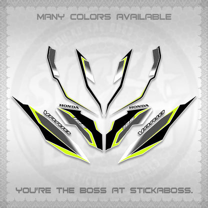 CLICK 125 V3 VARIO DECALS (2026 INDO HONEYCOMB DESIGN) STICKER DECALS By STICKABOSS (Copy)