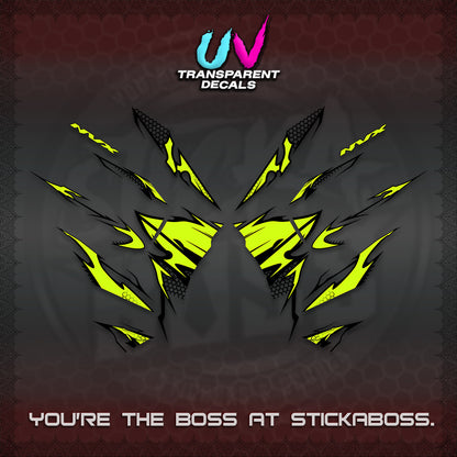 AEROX 155 V2 UV TRANSPARENT (VIETNAM STYLE-1 SPOT) FOR LIGHT COLORED COVER DECALS By STICKABOSS