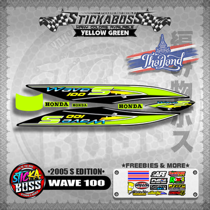 WAVE 100 THAILAND DECALS ( 2005 S EDITION )【WITH FREEBIES】