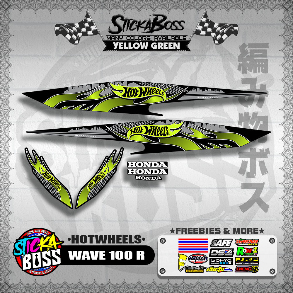 WAVE 100 R 2018 DECALS ( HOTWHEELS )【WITH FREEBIES】