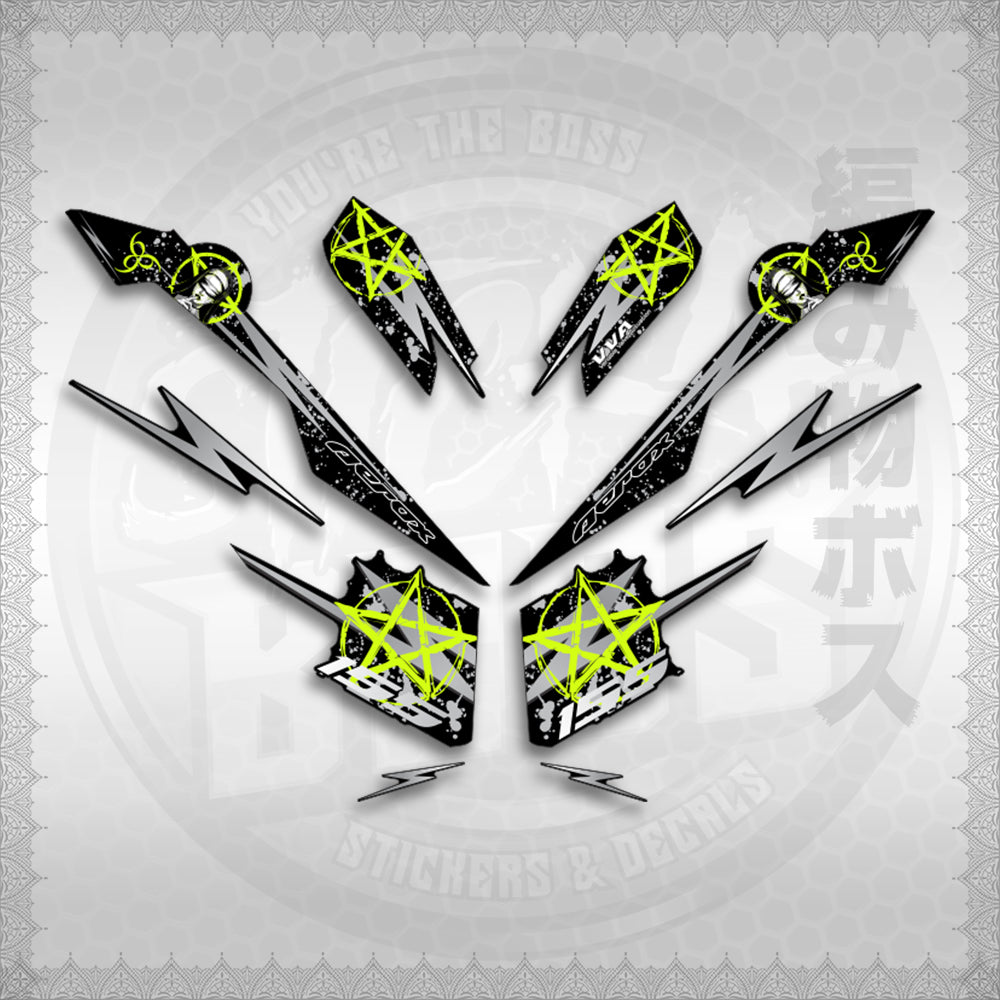 STICKER DECALS for AEROX V3 ALPHA TURBO INDO (AV3STLASA) By STICKABOSS (SOFIE LAMINATED WATERPROOF)