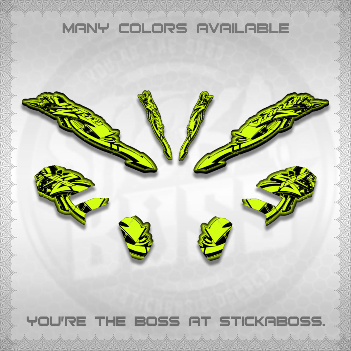 CLICK V3 STRIPING VARIO DECALS (GRAPHITY ARROW DESIGN)STICKER DECALS BY STICKABOSS