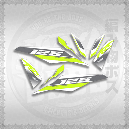 MIO I 125 M3 DASH RC EDITION FOR WHITE STICKER DECALS By STICKABOSS (SOFIE LAMINATED WATERPROOF)