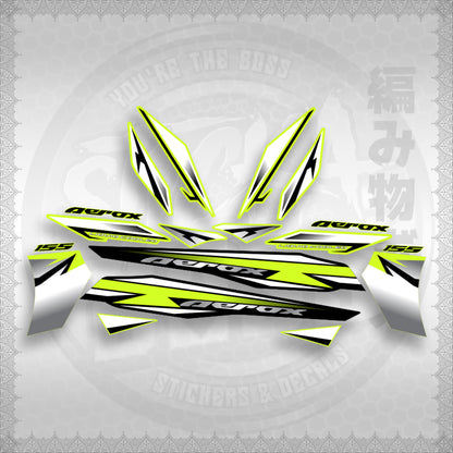 AEROX 155 V2 INDO-MALAY CONCEPT ( MALAYSIAN COMTOM 3 ) STICKER DECALS By STICKABOSS
