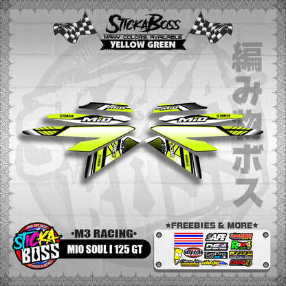 MIO SOUL I 125 GT DECALS ( M3 RACING )【WITH FREEBIES】