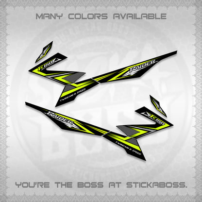 RAIDER 150 FI DECALS (TH CODE 1) STICKER DECALS BY STICKABOSS