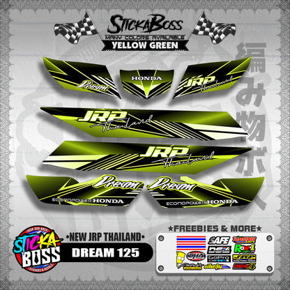 DREAM 125 DECALS ( NEW JRP THAILAND )【WITH FREEBIES】