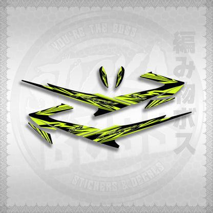 FURY 125 LUEFI RACE FLARE STICKER DECALS By STICKABOSS (SOFIE LAMINATED WATERPROOF)