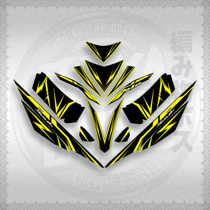 STICKER DECALS for MIO 4 (MIRGADE) By STICKABOSS (SOFIE LAMINATED WATERPROOF)