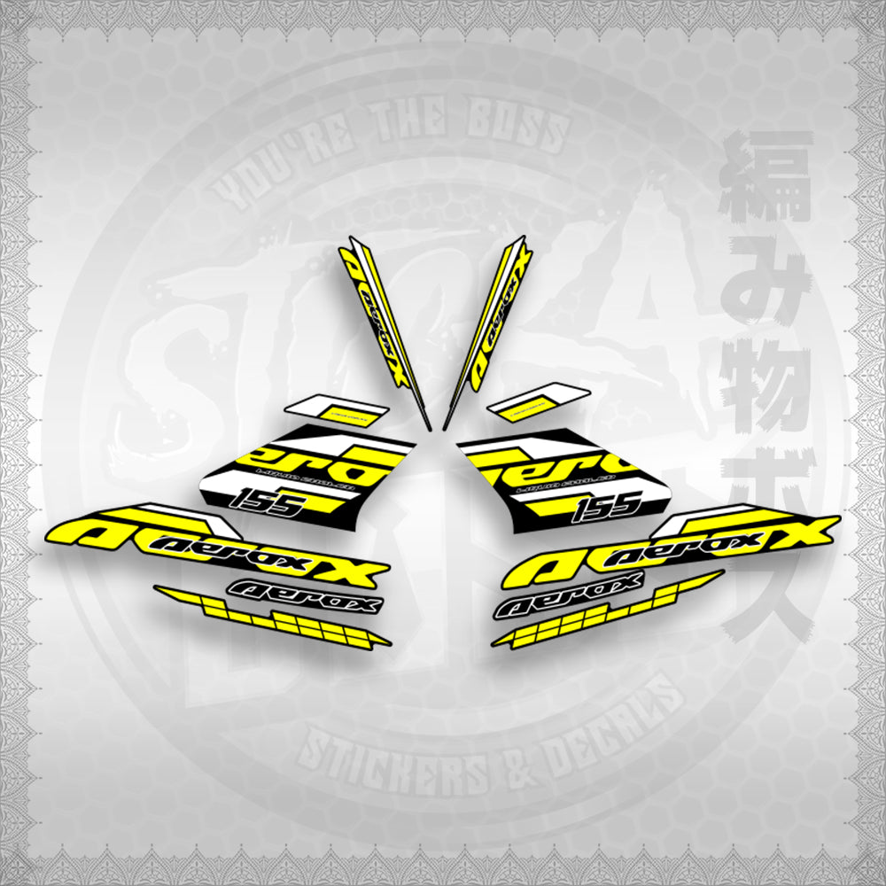 AEROX 155 V1 THAI CONCEPT ( NITRO EDGE ) STICKER DECALS By STICKABOSS