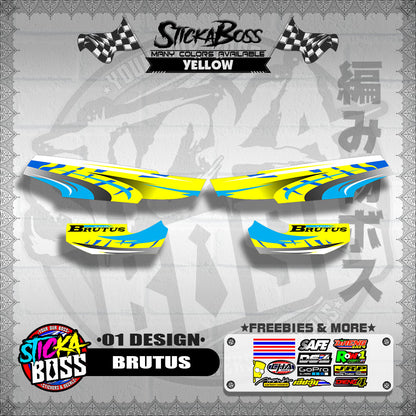 KAWASAKI BRUTUS STOCK DECALS ( 01 DESIGN )【WITH FREEBIES】