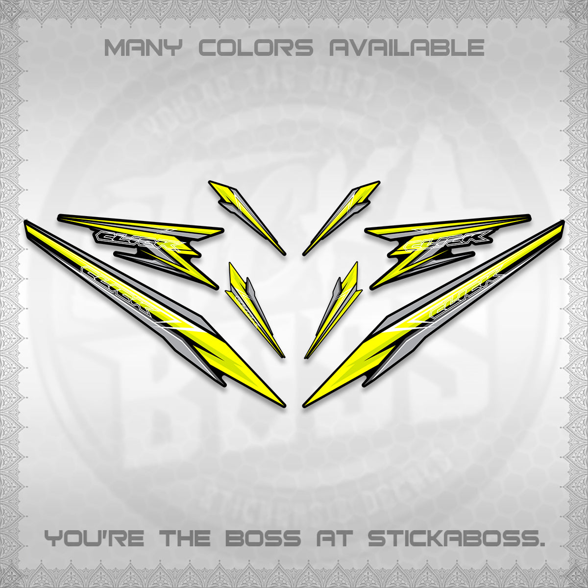 CLICK 160 DECALS(2026 SHARP 00-A1 DESIGN)STICKER DECALS By STICKABOSS