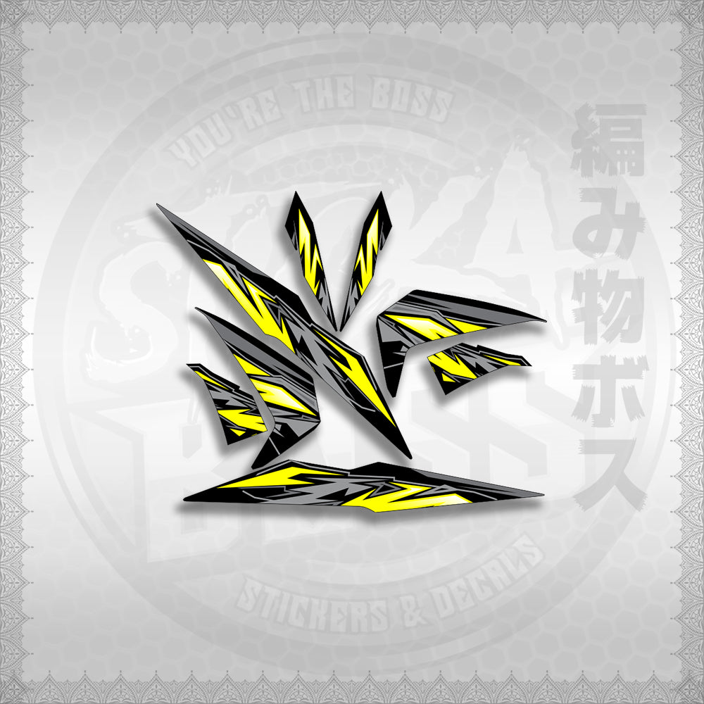 STICKER DECALS for BEAT 110 V2 (BV2INMASTMODE) By STICKABOSS (SOFIE LAMINATED WATERPROOF)