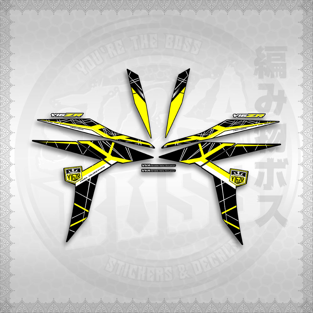 STICKER DECALS for SNIPER 155 MALAYSIAN (S155MICIY16) By STICKABOSS (SOFIE LAMINATED WATERPROOF)