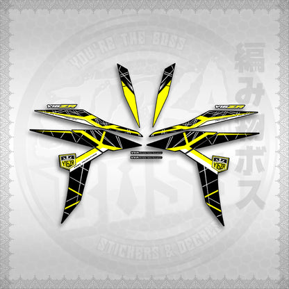 STICKER DECALS for SNIPER 155 MALAYSIAN (S155MICIY16) By STICKABOSS (SOFIE LAMINATED WATERPROOF)