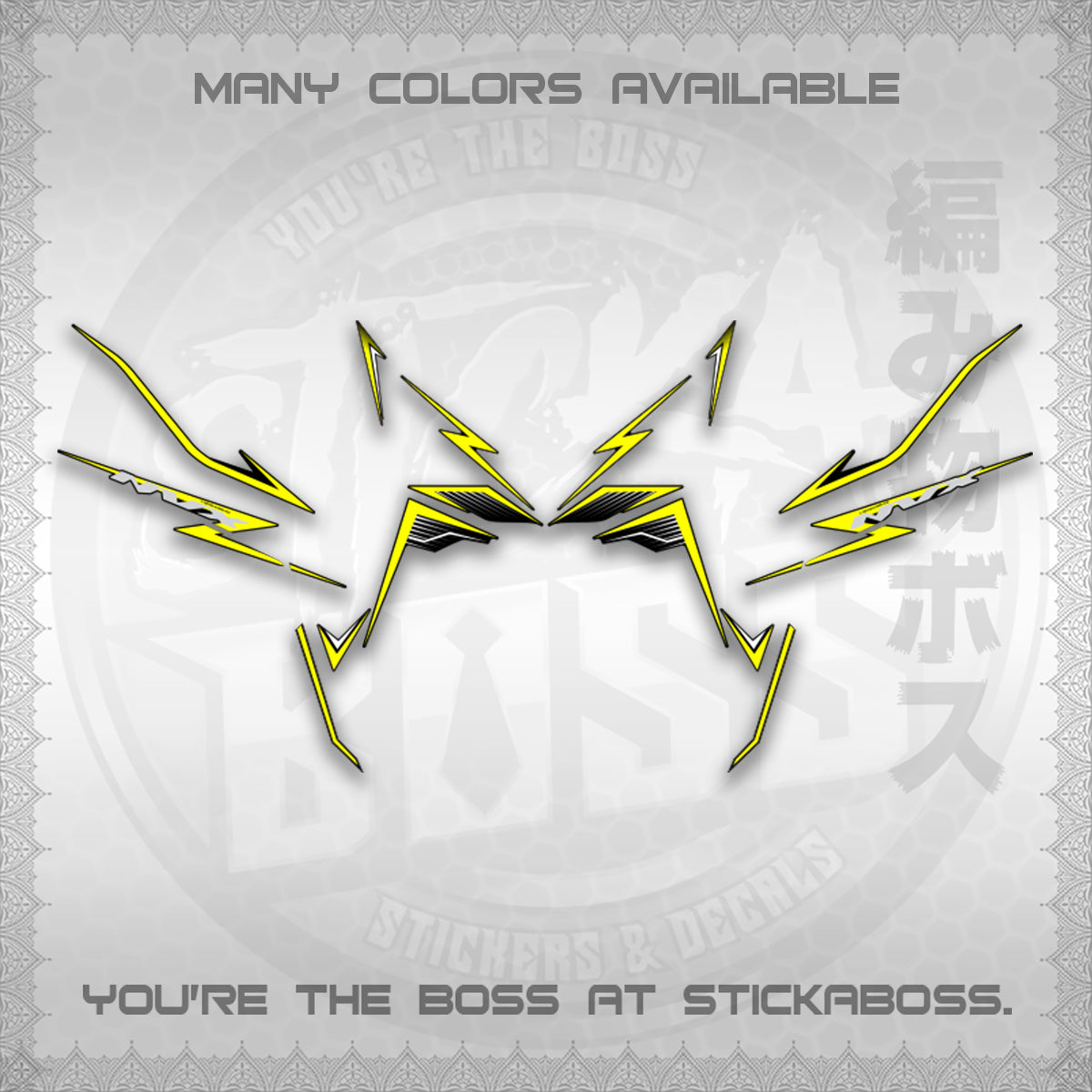 AEROX V3 NVX MALAY DECALS (HIBISCUS MOTIF) STICKER DECALS By STICKABOSS
