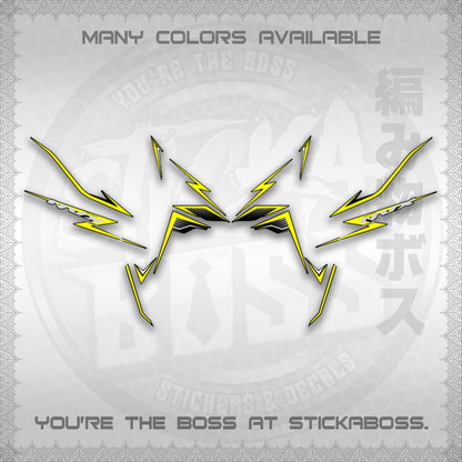 AEROX V3 NVX MALAY DECALS (HIBISCUS MOTIF) STICKER DECALS By STICKABOSS