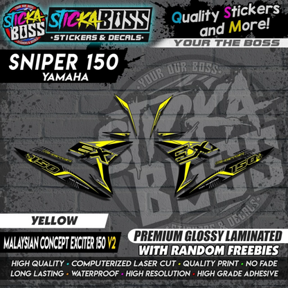 SNIPER 150 Stock Decals 【 MALAYSIAN CONCEPT EXCITER 150 V2 】