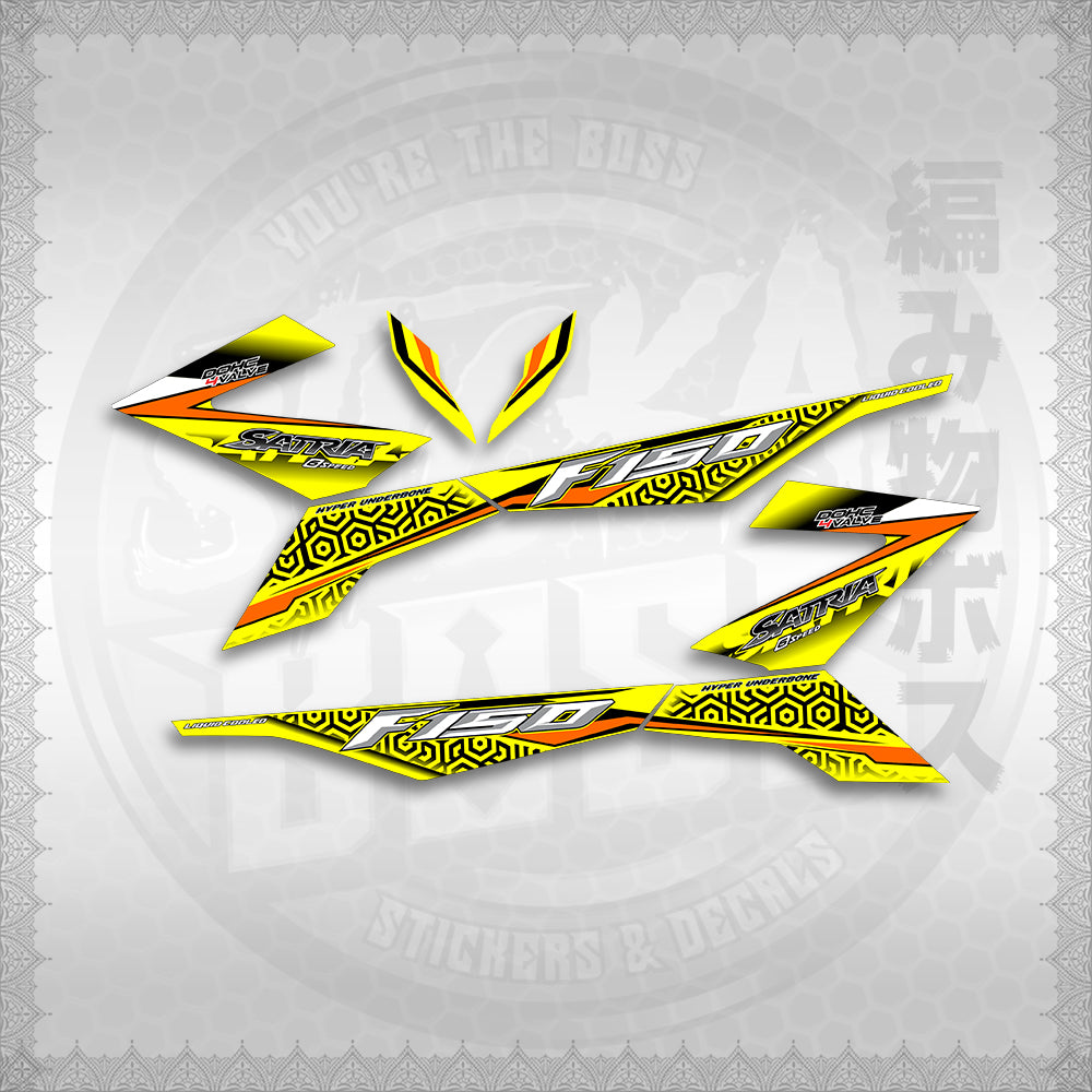 STICKER DECALS for RAIDER 150 Fi (RFIGRHESA) By STICKABOSS (SOFIE LAMINATED WATERPROOF)