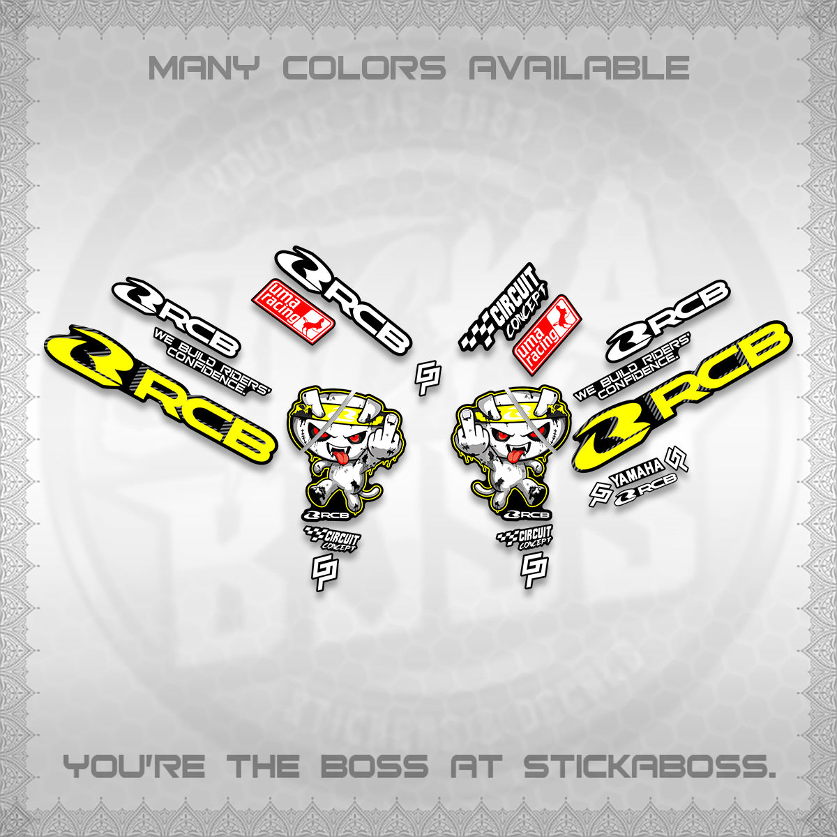 AEROX V2 DECALS (2026 RACE ZOMBIE DESIGN) STICKER DECALS By STICKABOSS