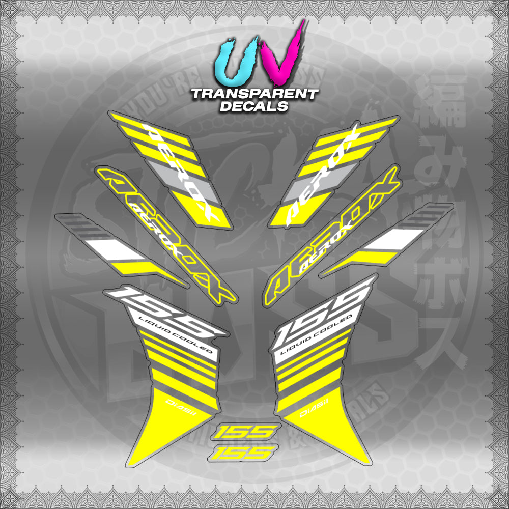 【PREMIUM UV PRINT】TRANSPARENT AEROX V3 ALPHA TURBO INDO (AV3BAST)【WITH FREEBIES】