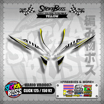 CLICK 125 / 150 V2 DECALS ( VARIO VR0007 )【WITH FREEBIES】