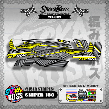 SNIPER 150 DECALS ( Y15ZR STRIPES )【WITH FREEBIES】