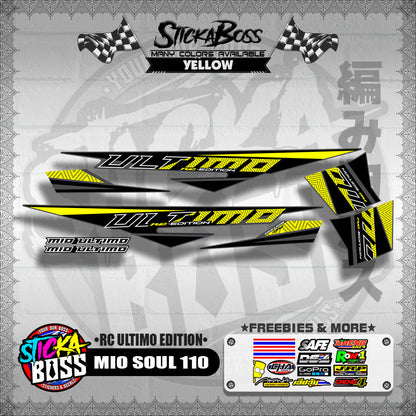 MIO SOUL 110 DECALS ( RC ULTIMO EDITION )【WITH FREEBIES】