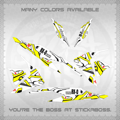 CLICK V2 FOR WHITE VARIO DECALS (RX-O UNICORN GD)STICKER DECALS By STICKABOSS