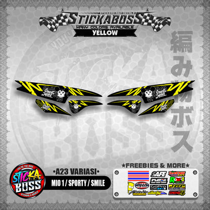 MIO 1 / SPORTY / SMILE INDO STICKER DECALS (A23 VARIASI)【WITH FREEBIES】