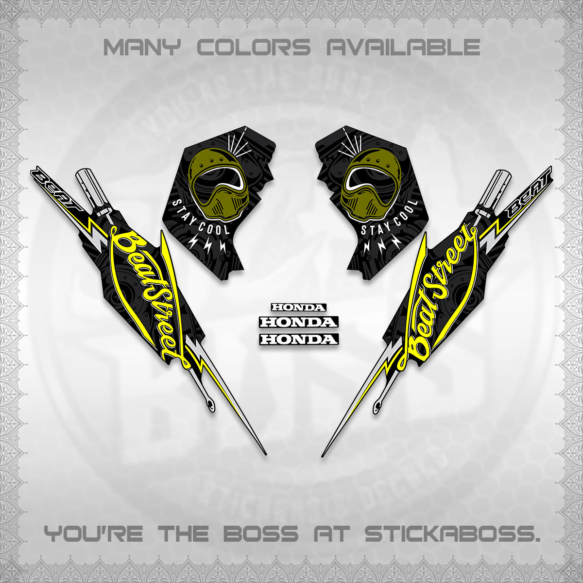 BEAT FI V2 DECALS (2026 BEATSTREET DESIGN) STICKER KITS BY STICKABOSS