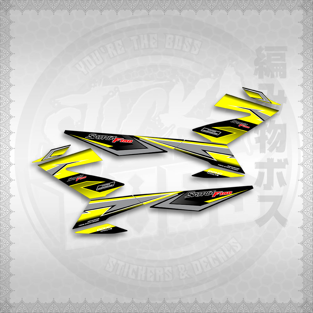 STICKER DECALS for RAIDER 150 FI THAI (RFIGRCUST03) By STICKABOSS (SOFIE LAMINATED WATERPROOF)