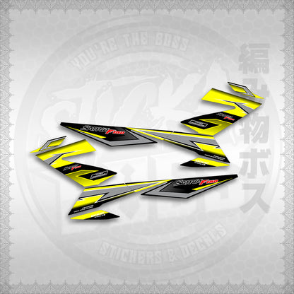 STICKER DECALS for RAIDER 150 FI THAI (RFIGRCUST03) By STICKABOSS (SOFIE LAMINATED WATERPROOF)