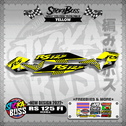 RS 125 Fi DECALS ( NEW DESIGN 2022 )【WITH FREEBIES】