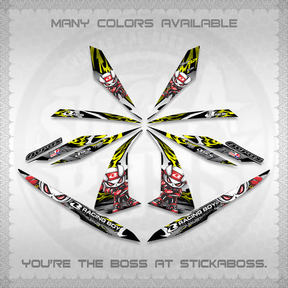 AEROX 155 V1 DECALS (2026 NEW RCB 2.0 DESIGN) STICKER KITS BY STICKABOSS