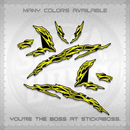 CLICK 125 V3 DECALS (2026 T2 LIGHTNING DESIGN) STICKER KITS BY STICKABOSS