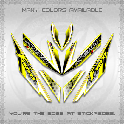 RAIDER 150 Fi SATRIA DECALS (NEW DESIGN 11 11)STICKER DECALS By STICKABOSS
