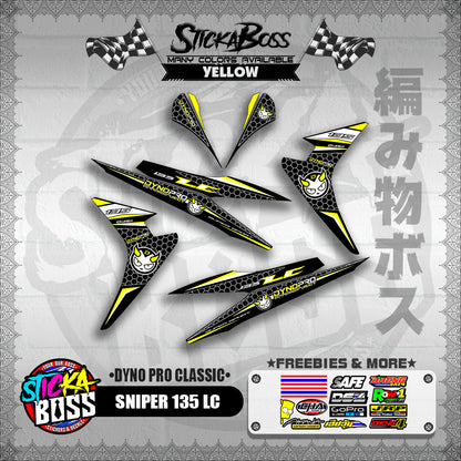 SNIPER 135 LC DECALS ( DYNO PRO CLASSIC )【WITH FREEBIES】