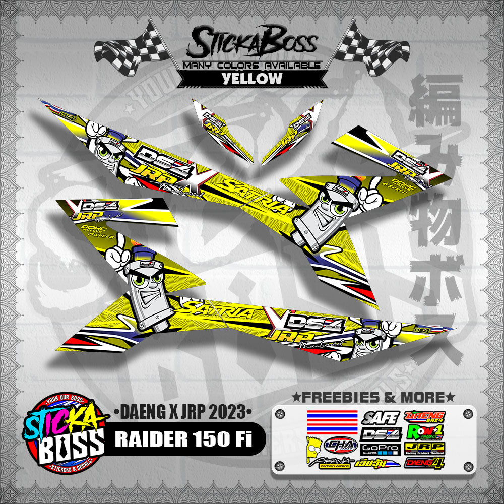 RAIDER 150 Fi DECALS ( DAENG x JRP 2023 )【WITH FREEBIES】