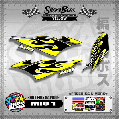 MIO 1 DECALS ( HOT FIRE RAPIDO )【WITH FREEBIES】