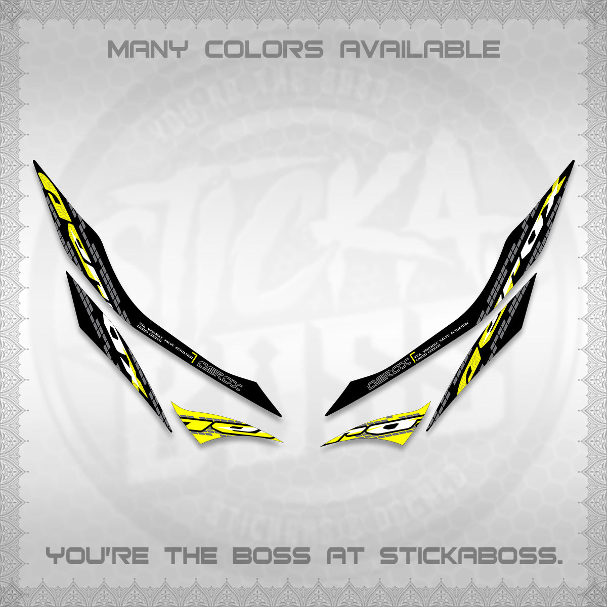 AEROX 155 V1 DECALS (NEW 2026 VORTEX) STICKER KITS BY STICKABOSS