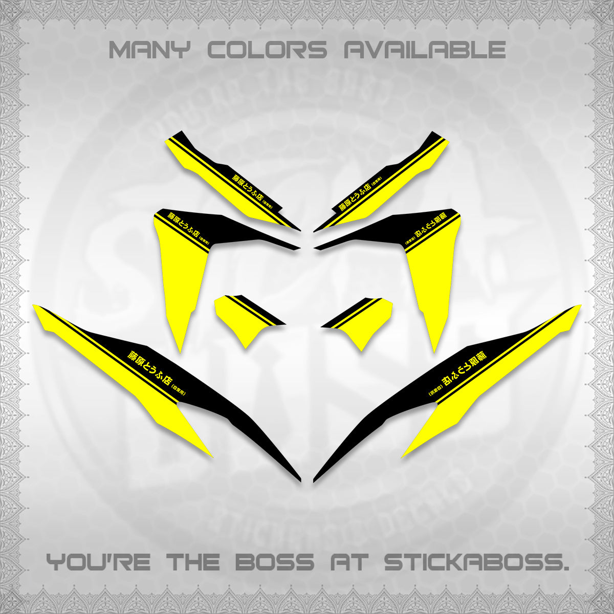 CLICK V2 DECALS (TRUENO STYLE DESIGN) STICKER KITS BY STICKABOSS