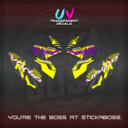 CLICK 125 V3 VARIO UV TRANSPARENT DECALS (2026 STREET STYLE EDITION) STICKER DECALS By STICKABOSS
