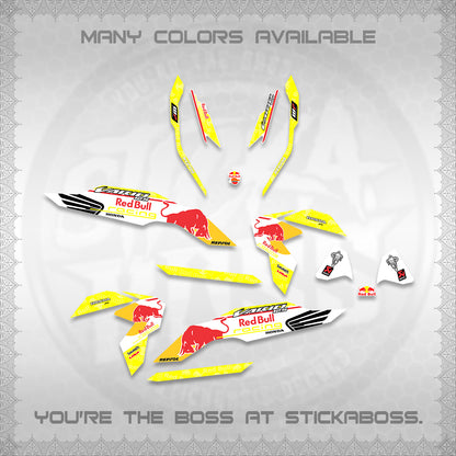 CLICK V3 DECALS (2026 BULLREDS RACE DESIGN) STICKER KITS BY STICKABOSS