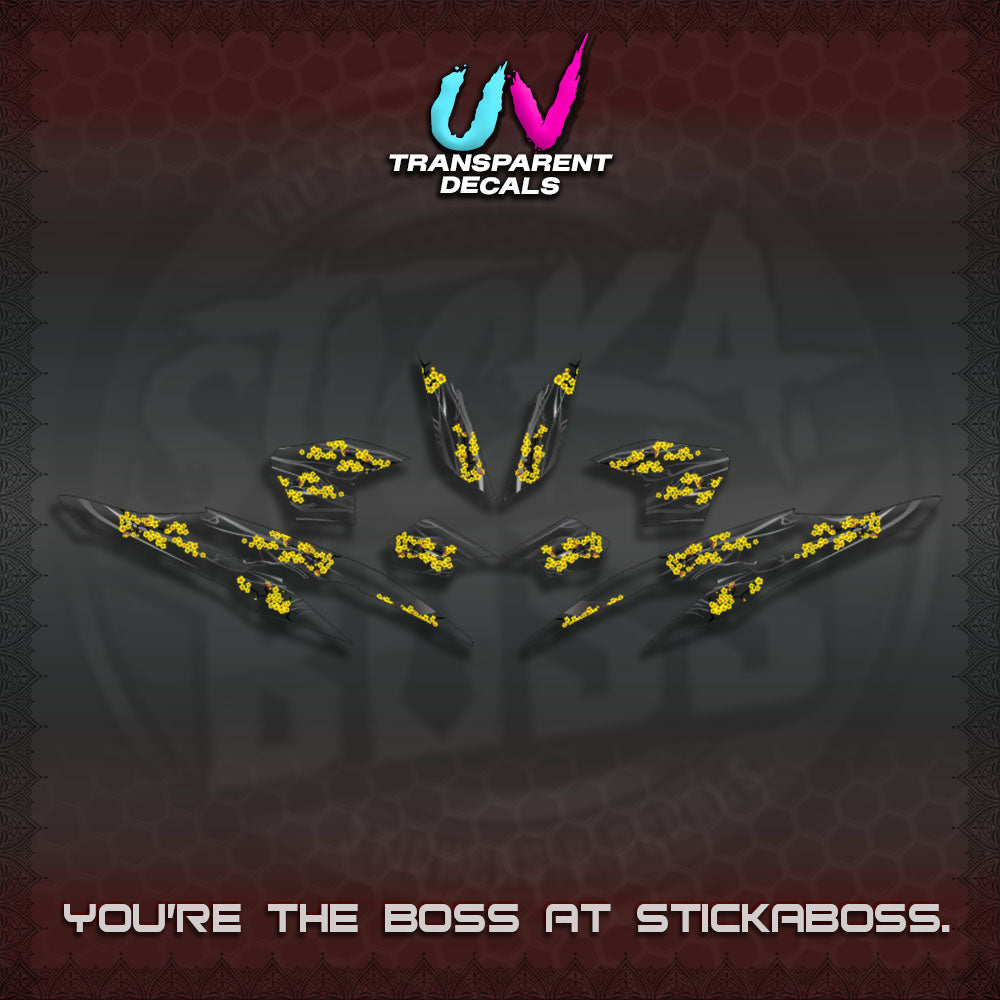 CLICK 125 V2 UV TRANSPARENT DECALS (2026 NEW SAKURA WIND)STICKER DECALS By STICKABOSS