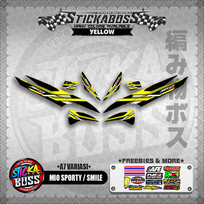 MIO SPORTY / SMILE INDO STICKER DECALS ( A7 VARIASI ) 【WITH FREEBIES】