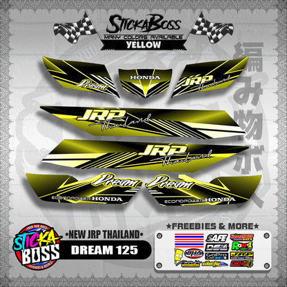 DREAM 125 DECALS ( NEW JRP THAILAND )【WITH FREEBIES】