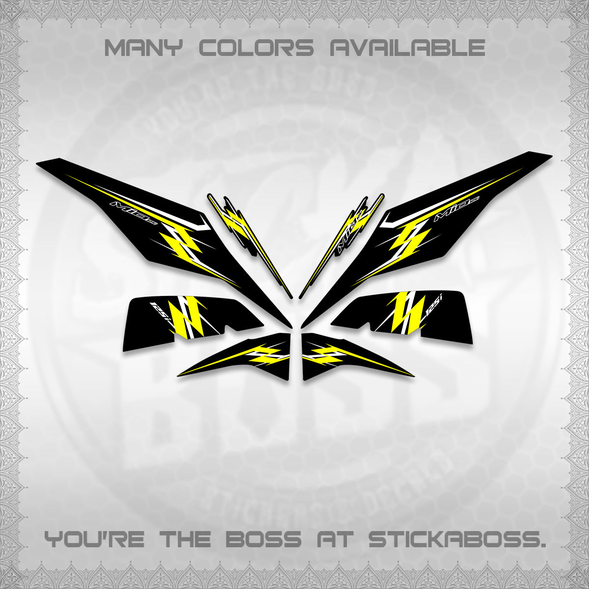 MIO I 125 M3 INDO DECALS (A25 VARIASI) STICKER DECALS By STICKABOSS