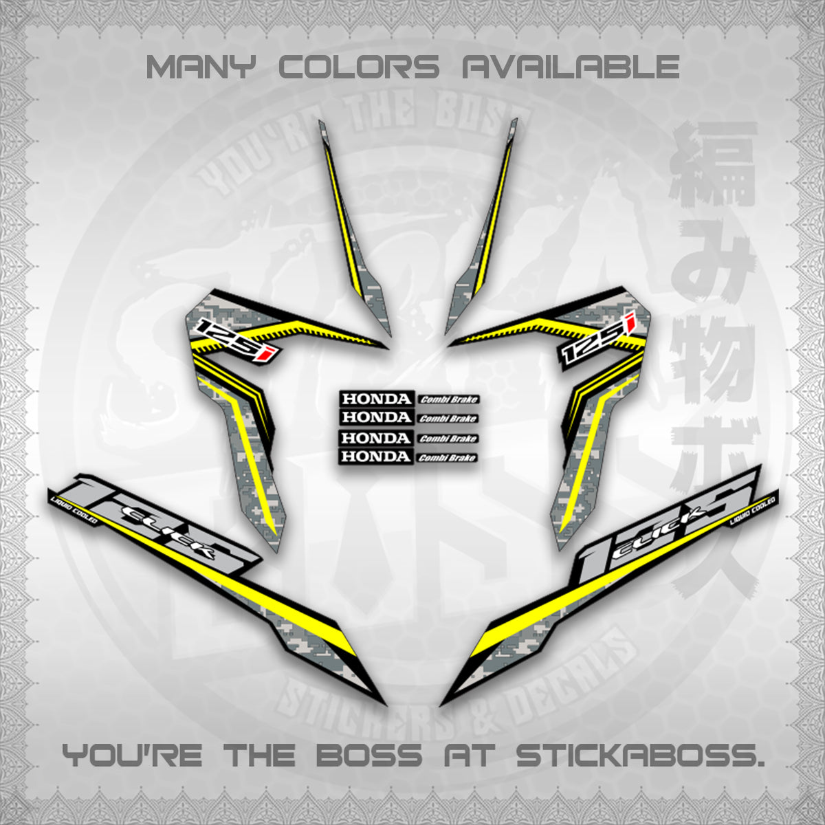 CLICK 125 V3 VIETNAM CONCEPT ( BARCODE STYLE ) STICKER DECALS By STICKABOSS